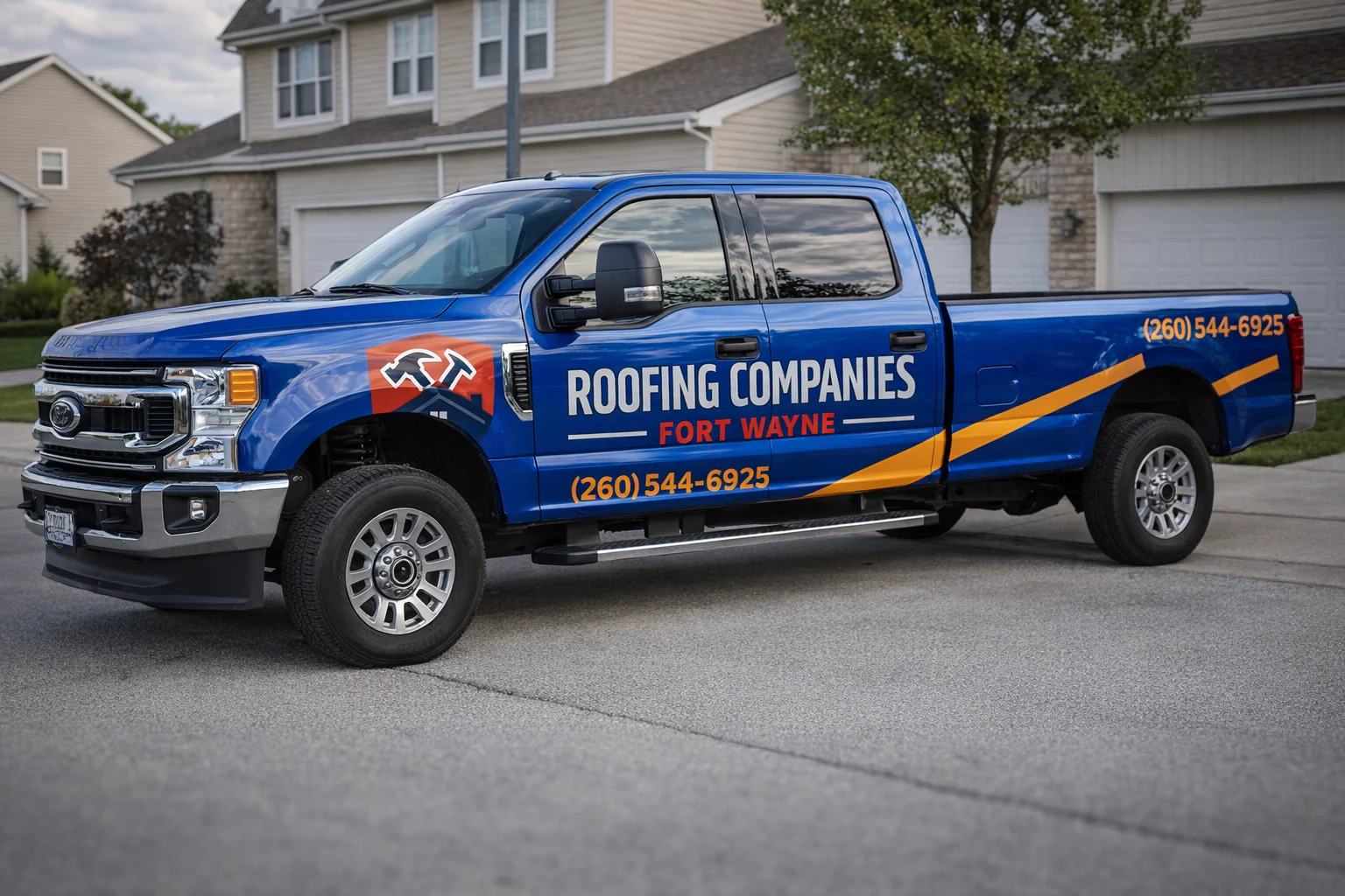 Roofing Companies Fort Wayne - Branded Van 1